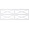 Ekena Millwork Set of Four Panels for 94 1/2"W x 36 1/4"H Farmhouse Fence Fretwork Wainscot Wall Paneling WPKP18X01X47FHF - alternate 4